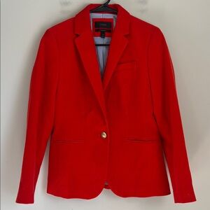 J. Crew Campbell Corduroy Blazer Red Gold Buttons Sz 4